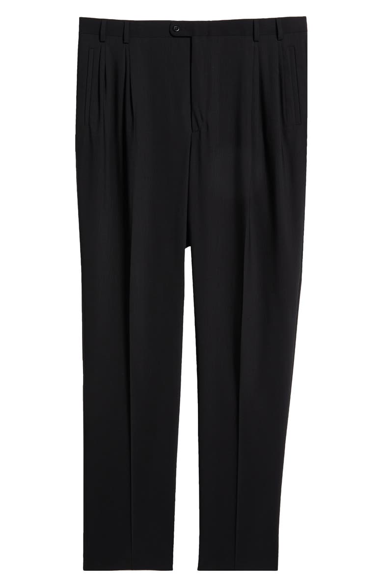 Zanella Parker Classic Wool Sharkskin Dress Pants, Main, color,