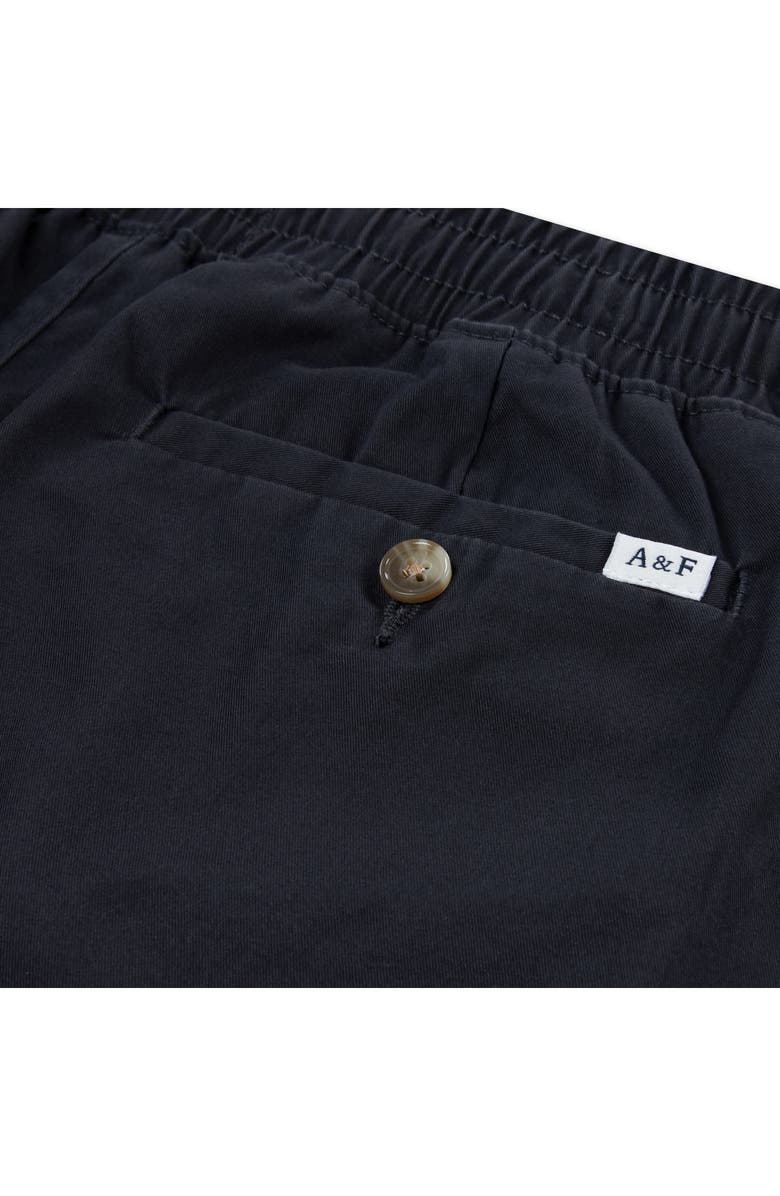 abercrombie kids Kids' Drawstring Waist Chino Shorts, Alternate, color, Phantom