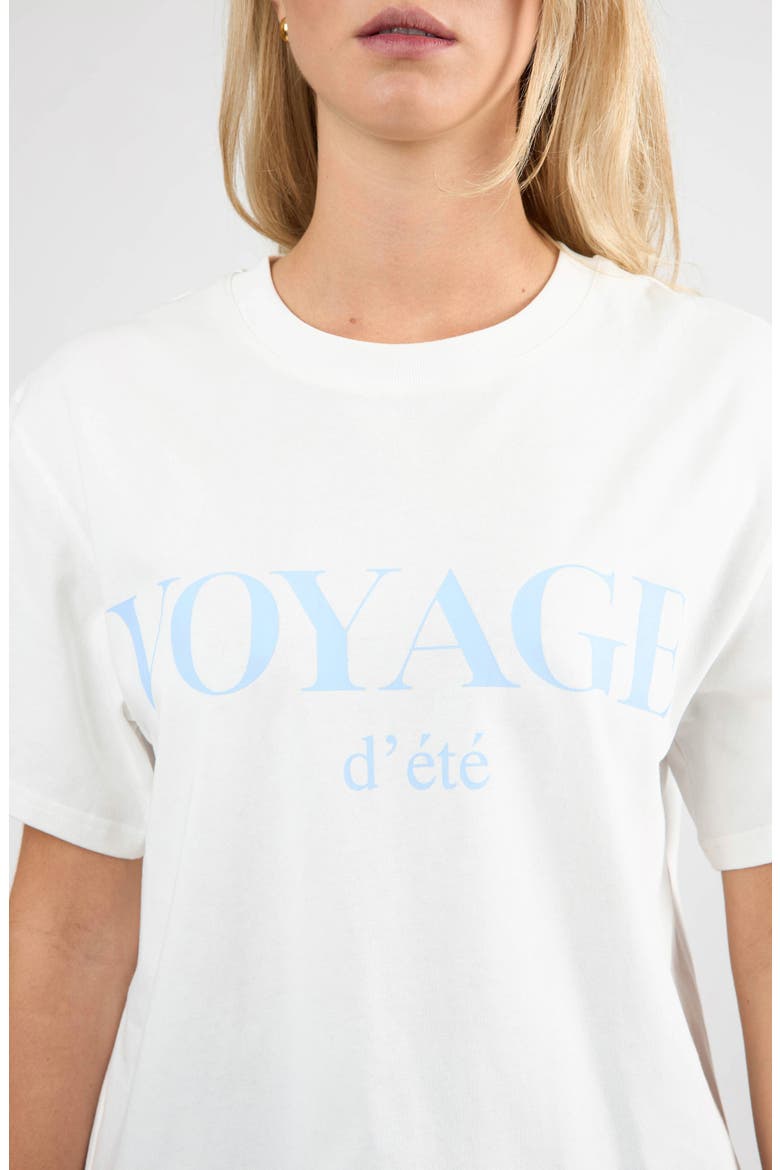 Le Voyage Tee, Alternate, color, BLUE