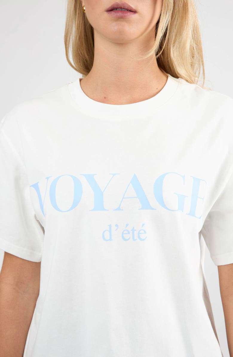 Viens Avec Moi Le Voyage Tee, Alternate, color, Blue