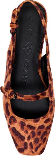 The Evie Faux Calf Hair Slingback Flat