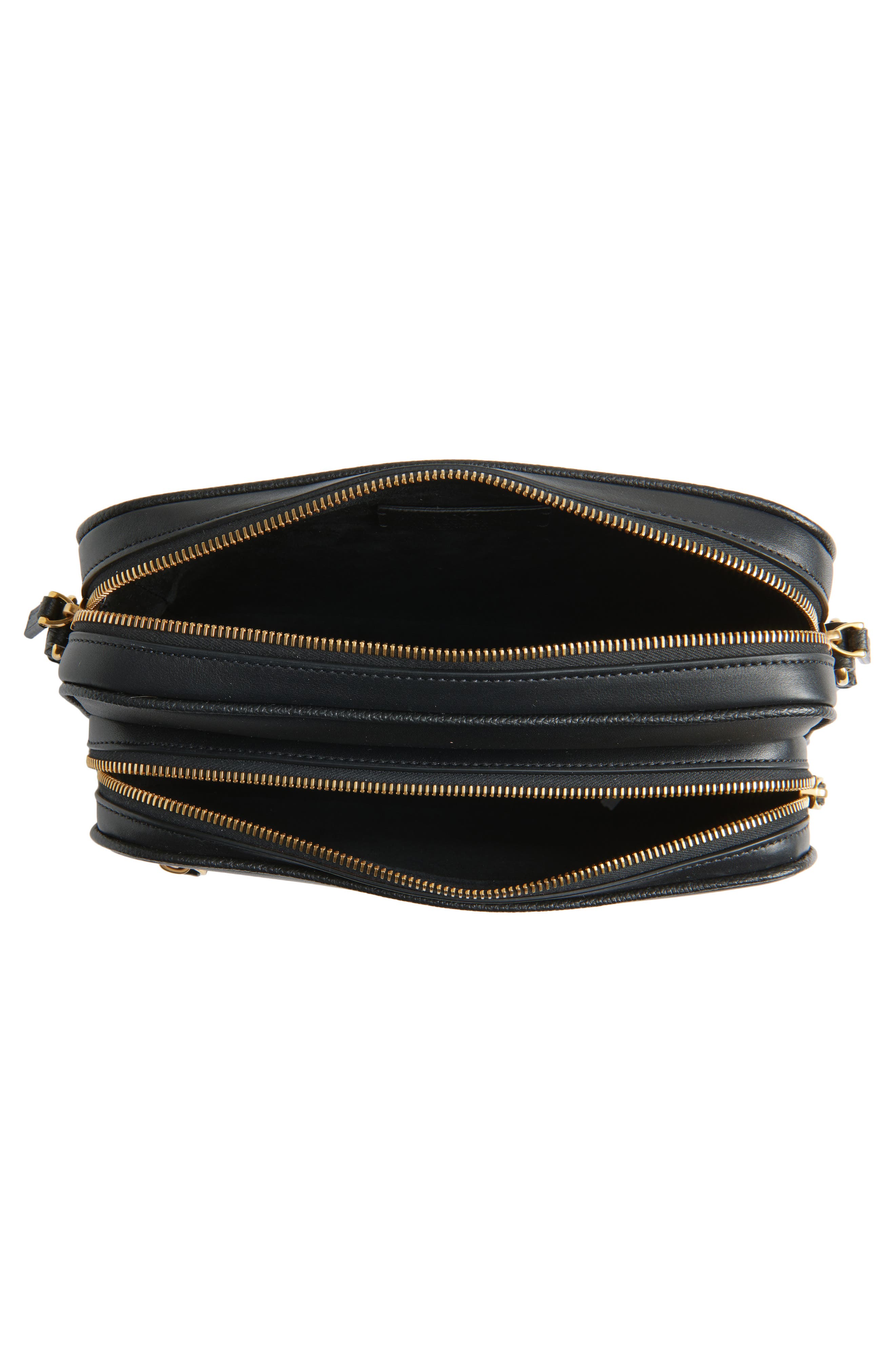 Valentino Antibes Leather Camera Bag, Alternate, color, Black