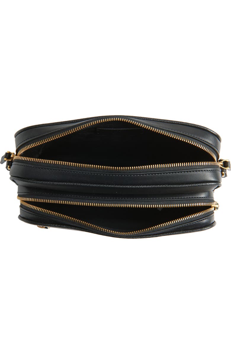 Valentino Antibes Leather Camera Bag, Alternate, color, Black