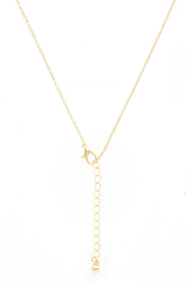 Raylea Resin Pendant Necklace, Alternate, color, GOLD / BLACK