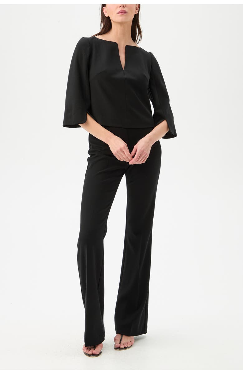 Trina Turk Haddy Boxy Suiting Top, Alternate, color, Black
