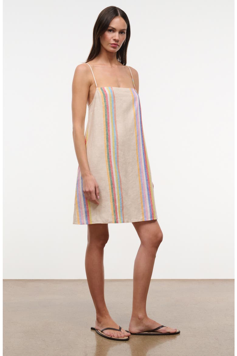 Laura Stripe Linen Minidress, Alternate, color, DAY TRIP STRIPE