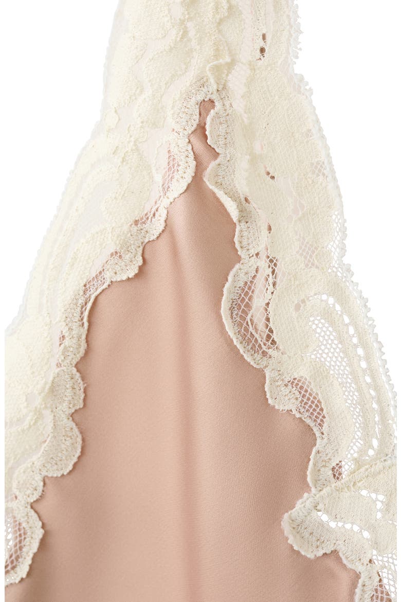 Lace Trim Satin Tank, Alternate, color, LIGHT PINK