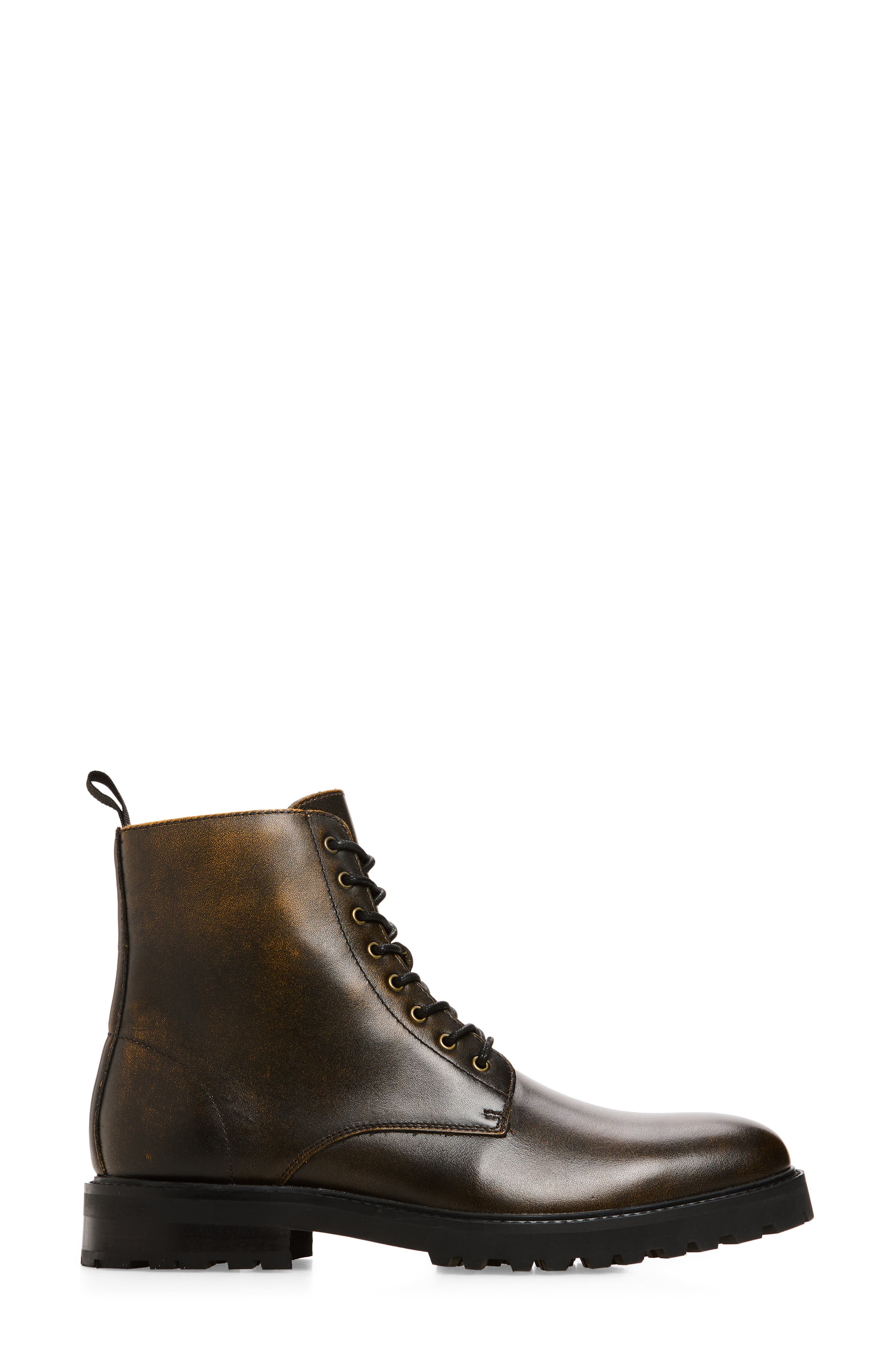 Ludlow Combat Boot, Alternate, color, DISTRESSED DARK BROWN