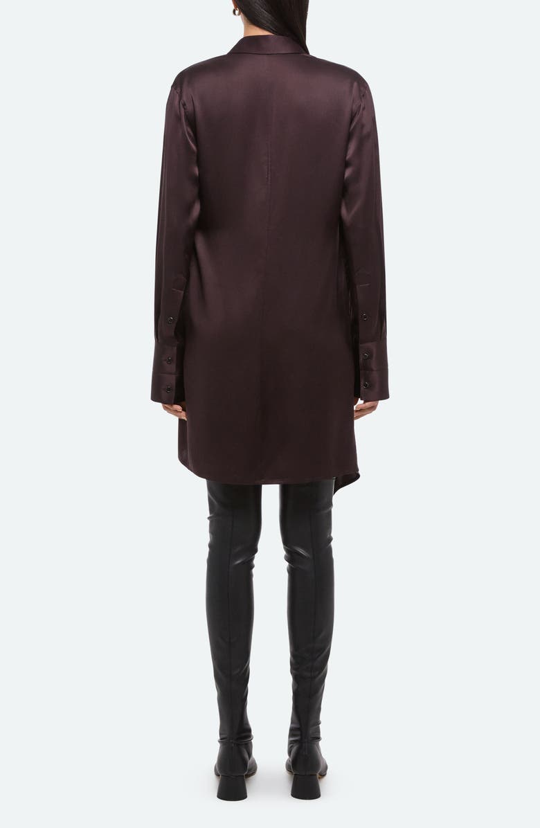 Helmut Lang Drape Wrap Front Silk Shirt, Alternate, color,