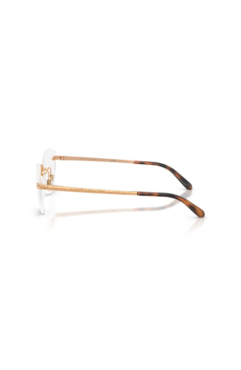 Ralph Lauren 56mm Cat Eye optical glasses, Alternate, color, Gold