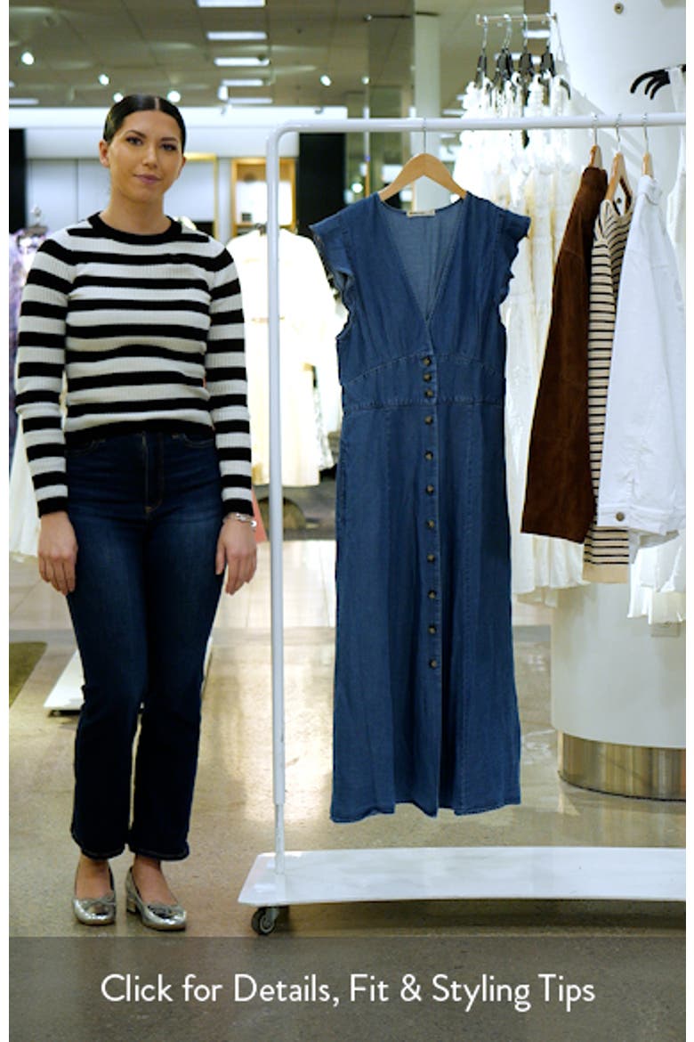 Camila Button Front Midi Dress video