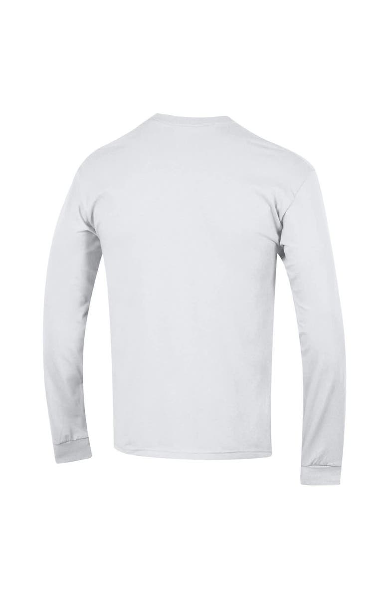 Champion Men's Champion  White Kansas Jayhawks Arch Over Logo 2-Hit Long Sleeve T-Shirt, Alternate, color, 