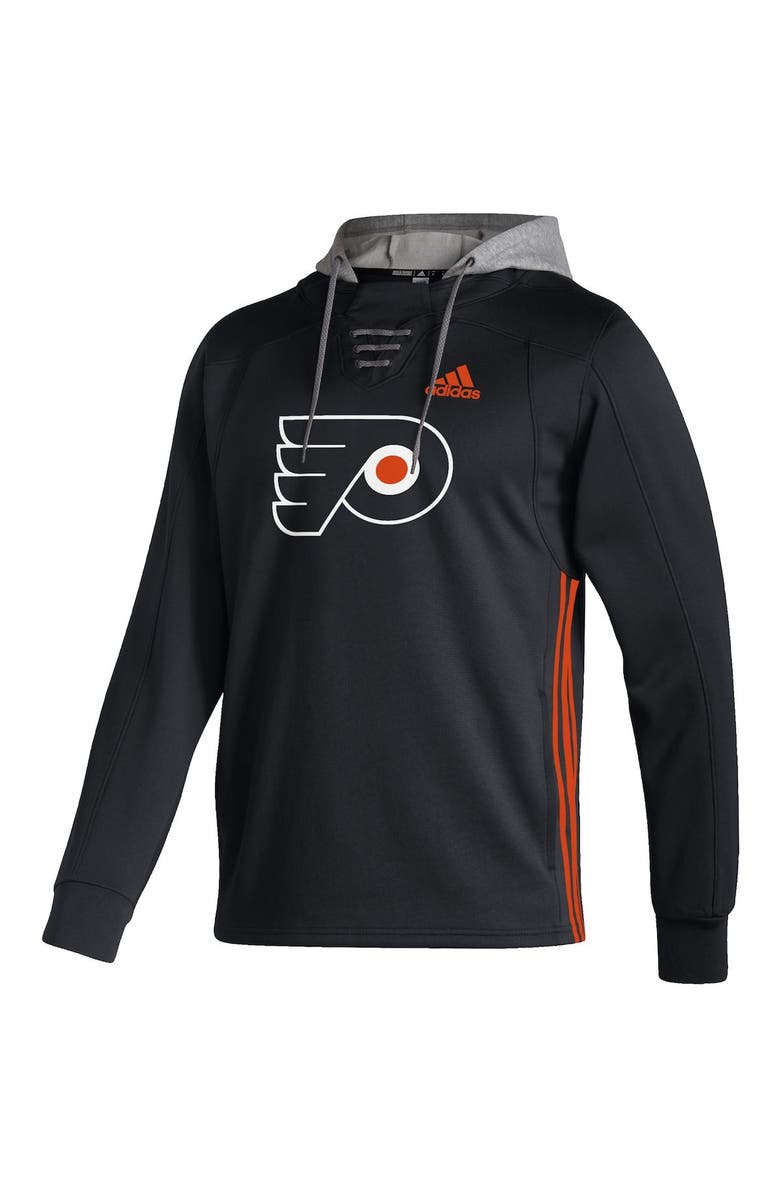 adidas Men's adidas Black Philadelphia Flyers Skate Lace AEROREADY Pullover Hoodie, Alternate, color, 