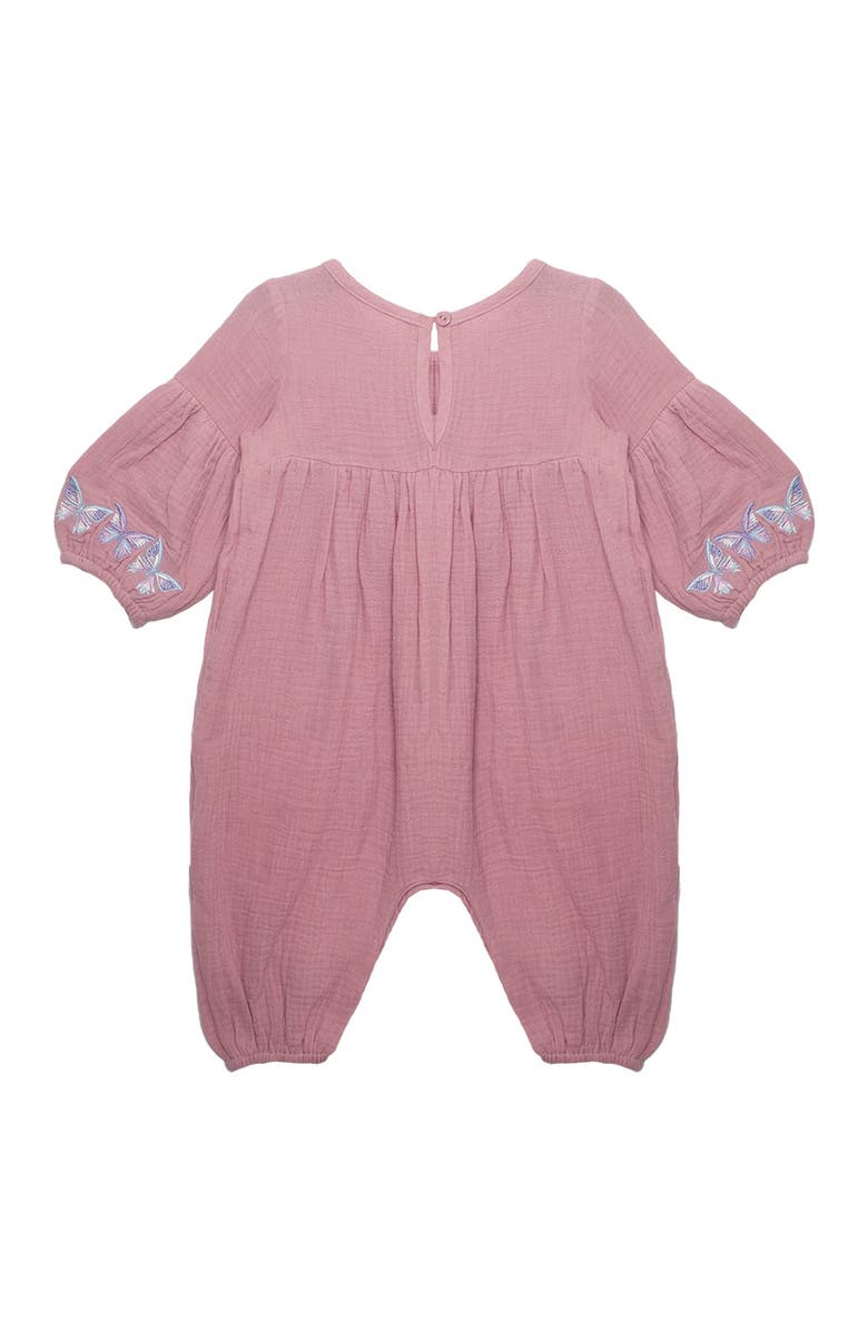 Mabel + Honey Lyla Romper, Alternate, color, Pink