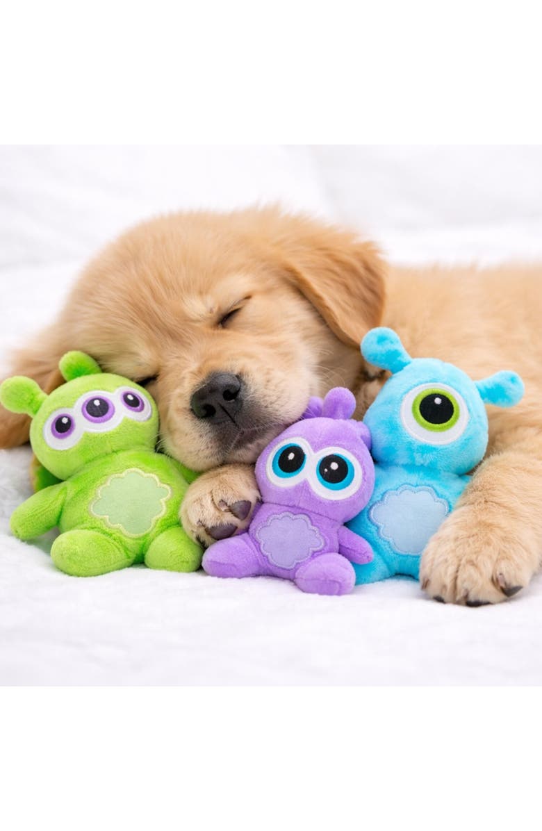 SnugArooz 3 Pack Plush Dog Toys, Alternate, color, Multicolored