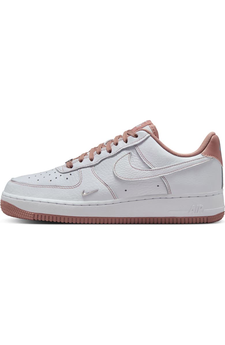Nike Air Force 1 '07 Sneaker, Alternate, color, White/ Pink/ Silver