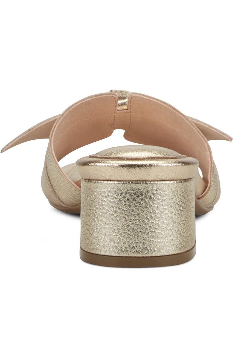 Rockport Carsie Slide Sandal, Alternate, color, Gold Leather