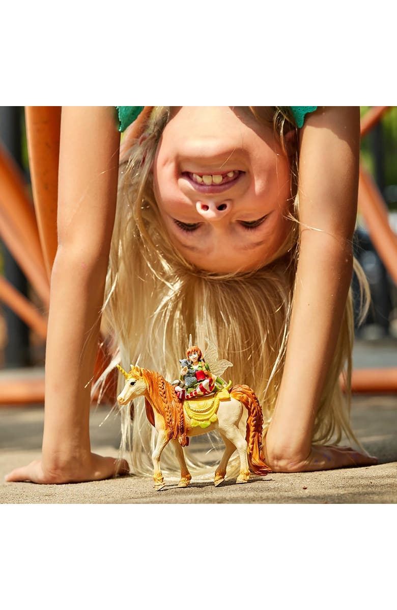 Schleich Bayala Fairy Marween Doll With Glitter Unicorn, Alternate, color, Multicolored