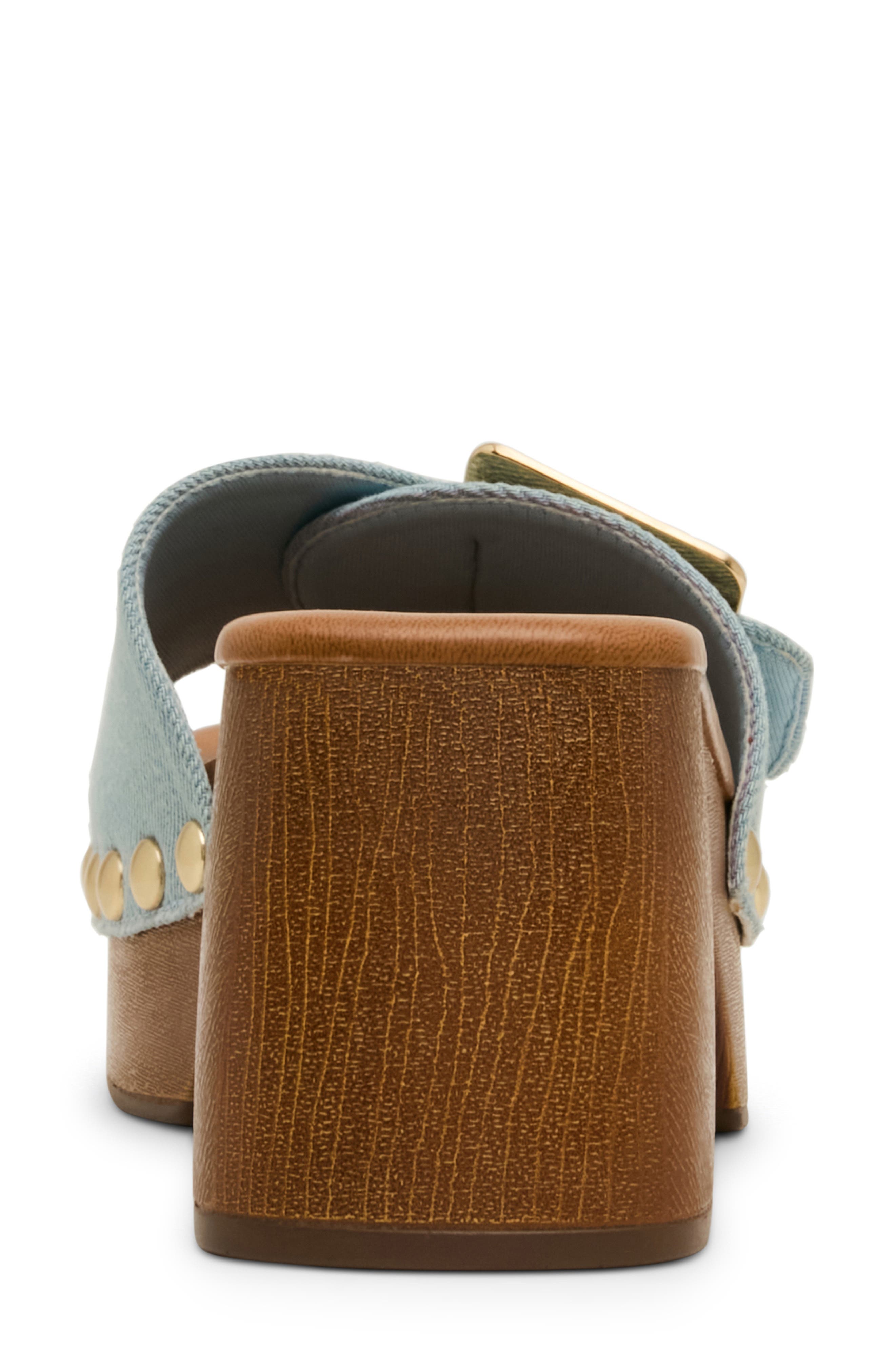 Woodland Slide Sandal, Alternate, color, DENIM