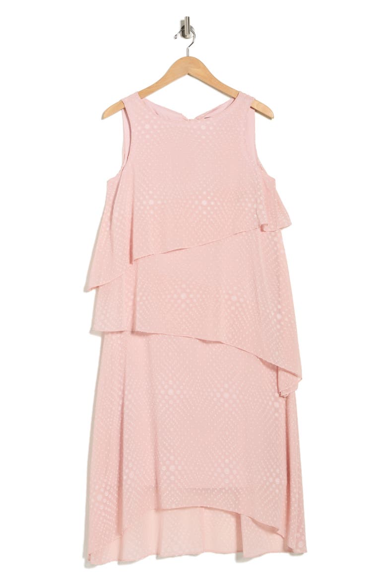 High-Low Midi Dress, Alternate, color, BLUSH