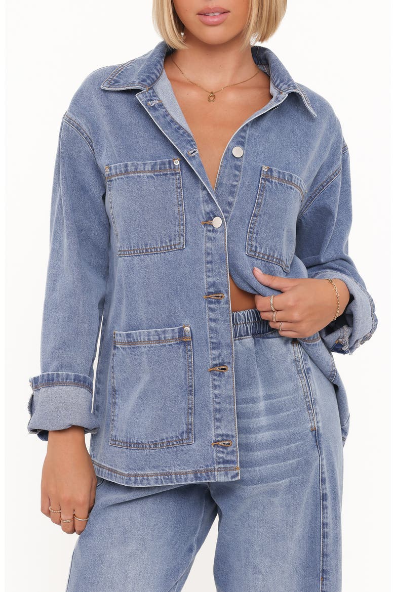 Remy Denim Utility Jacket, Main, color, MEDIUM WASH