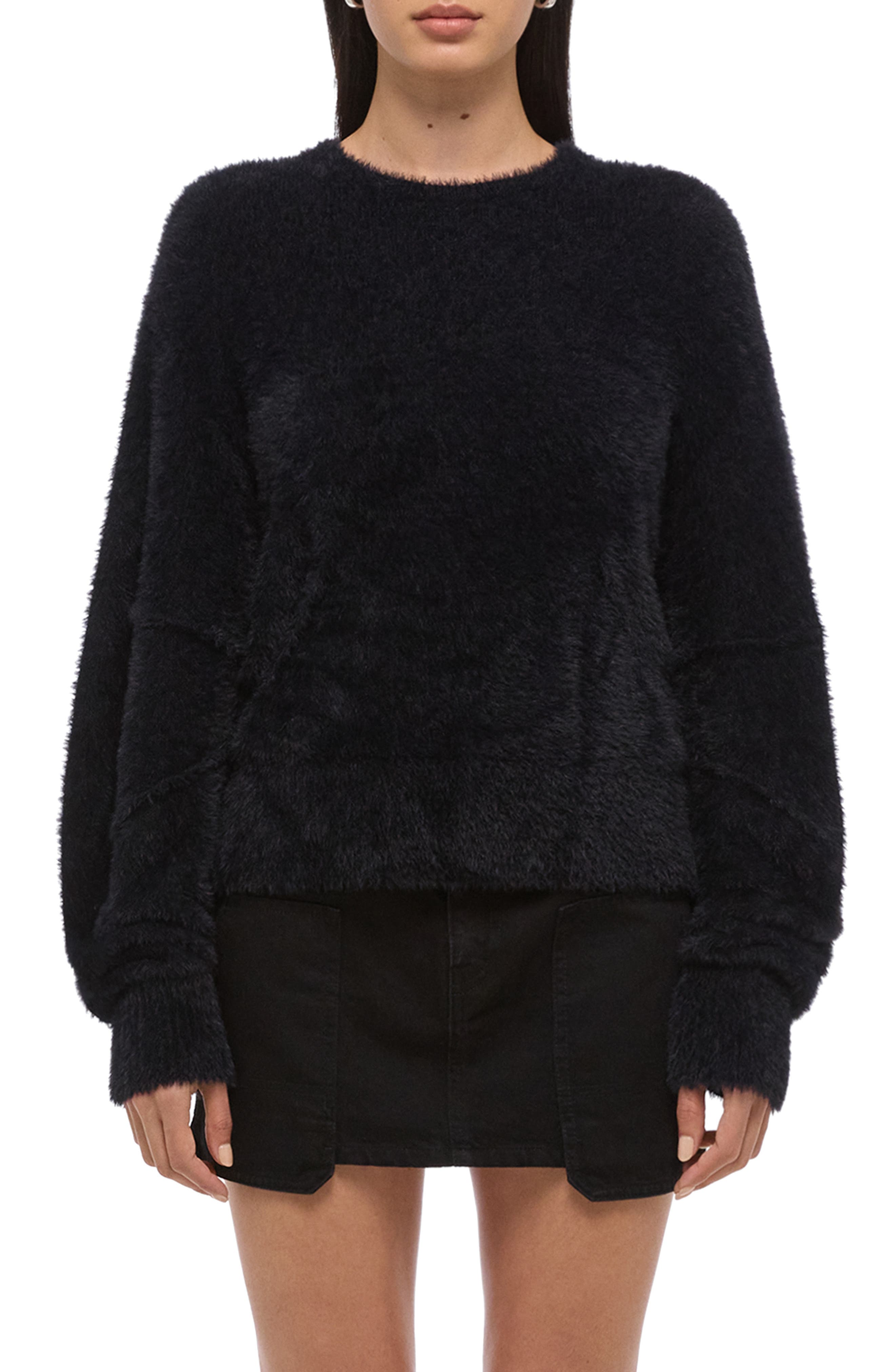 Apex Eyelash Faux Fur Sweater
