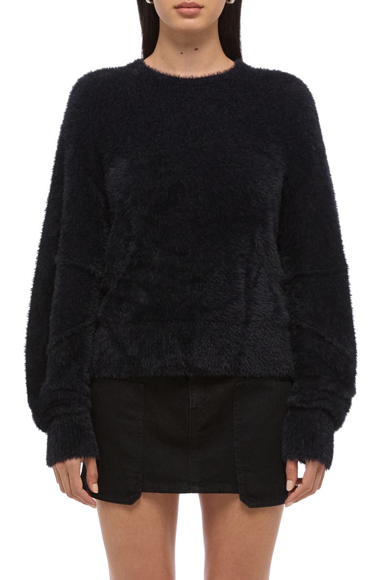 Helmut Lang Apex Eyelash Faux Fur Sweater, Main, color,