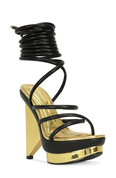 Celinea Ankle Wrap Platform Sandal (Women)