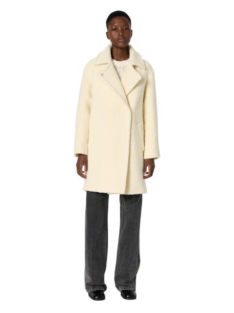 Maiwenn Bouclé Mid-Length Coat