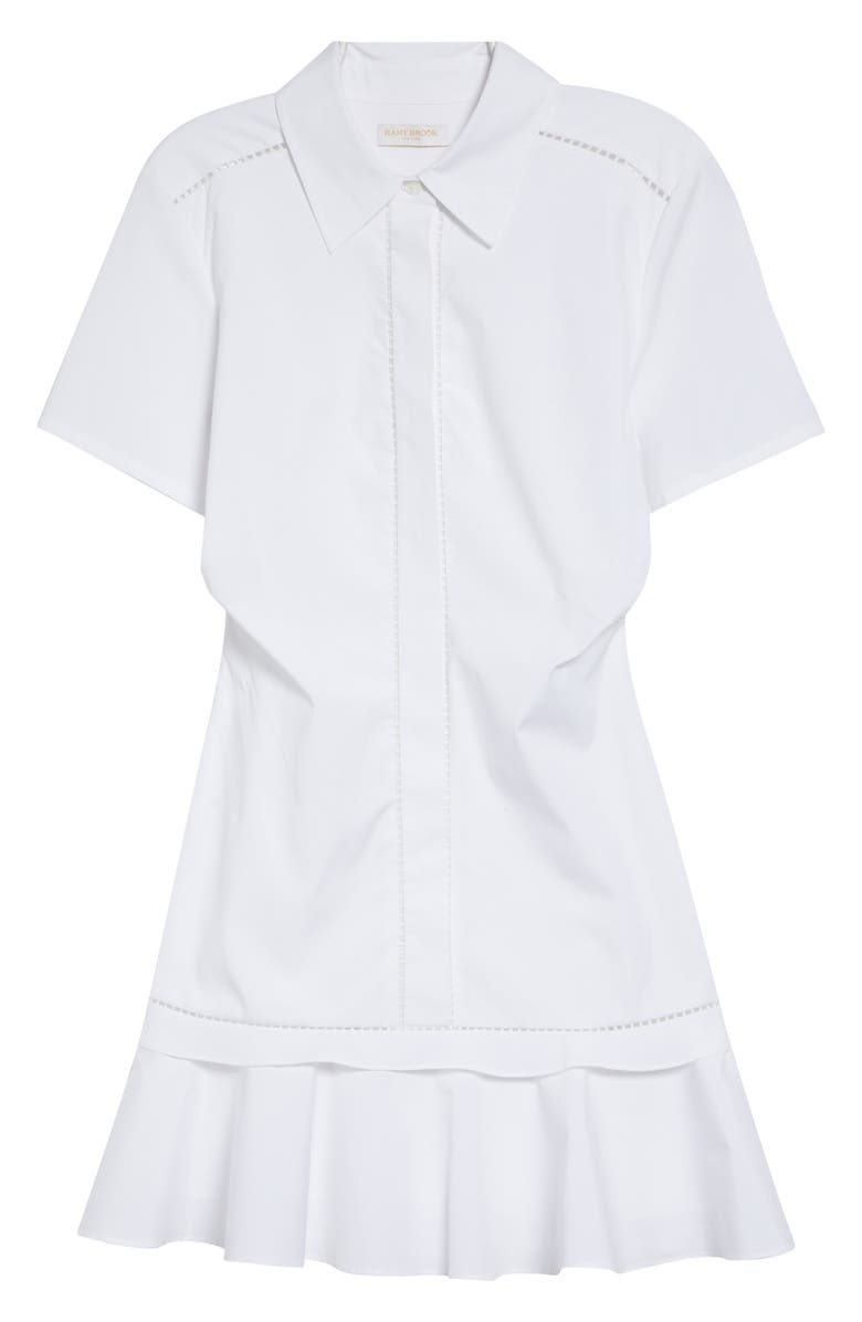 Ramy Brook Mia Mini Shirtdress, Alternate, color, White