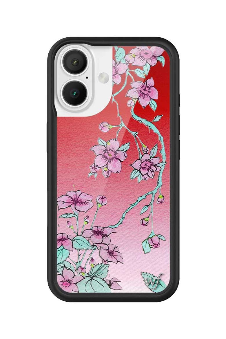 Serena Floral iPhone Case, Alternate, color, Red