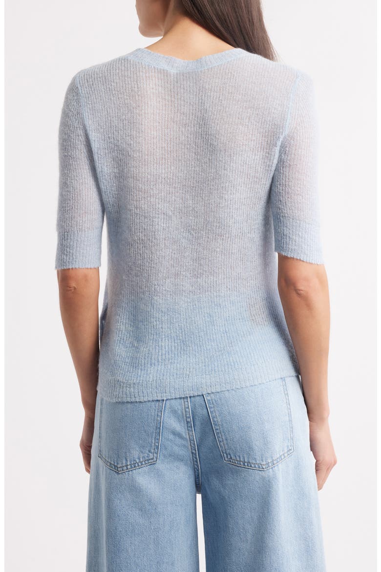 Fusionana Short Sleeve Sweater, Alternate, color, LT PAST/BU