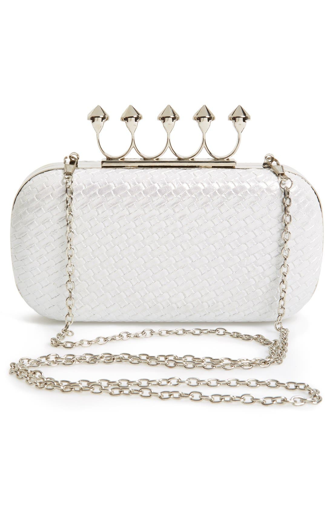 ZZDNU Natasha Couture Natasha Couture Knuckle Clasp Minaudiere, Alternate, color, 