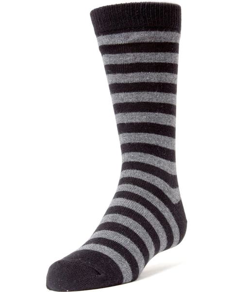 Two Color Striped Dress Socks (Big Kid)