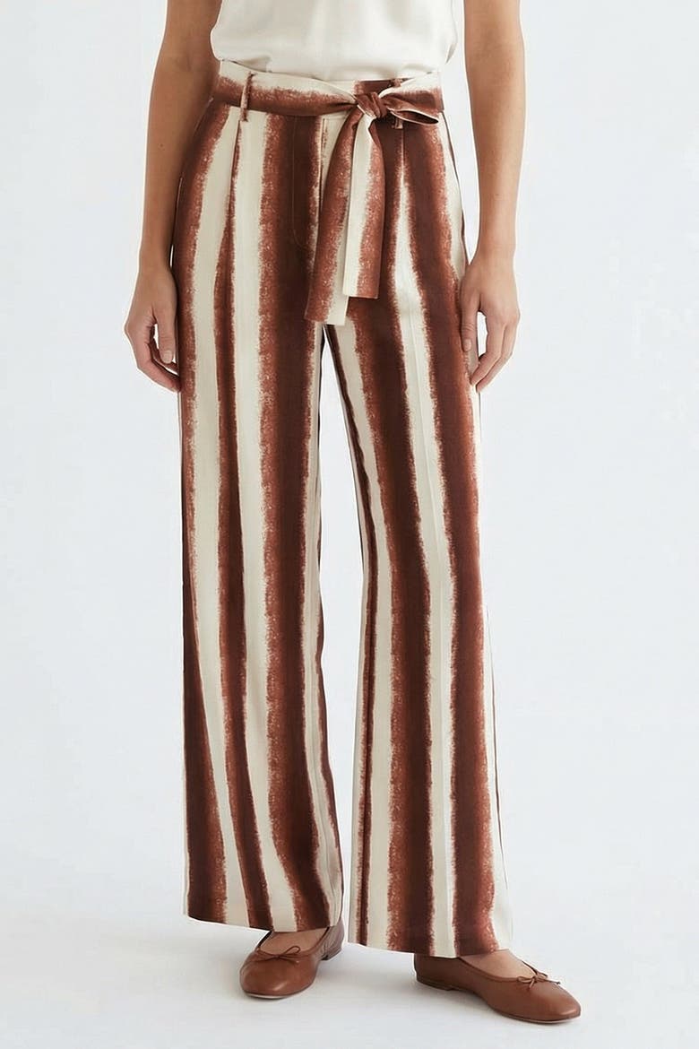 Striped Wide Leg Regular Pants, Alternate, color, MULTICOLOR