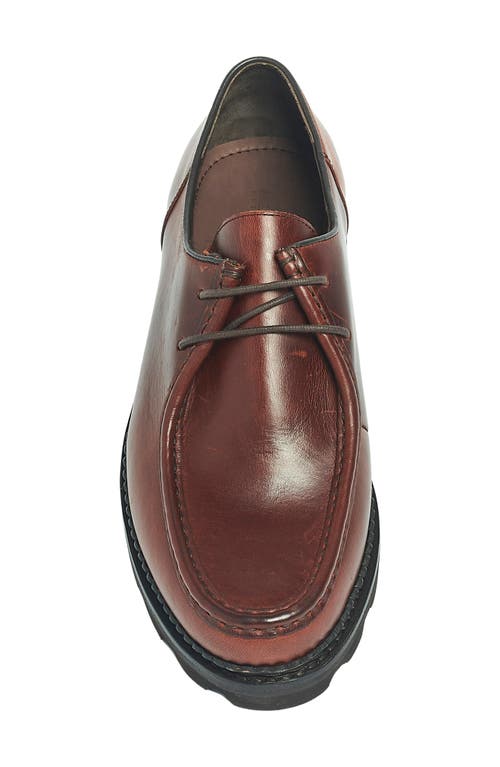 Anthony Veer Wright Moc Lace-up Boot In Maroon