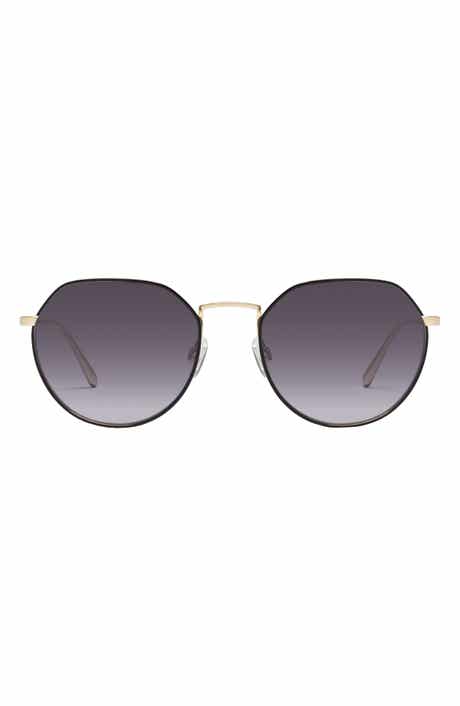 QUAY Rooftop 56mm Polarized Round Sunglasses