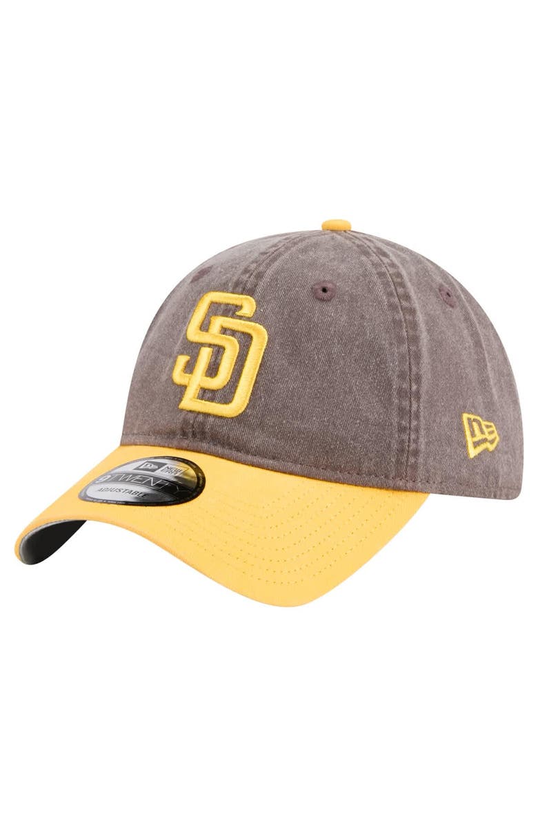 New Era Men's New Era Brown/Gold San Diego Padres Select 9TWENTY Adjustable Hat, Main, color, Brown