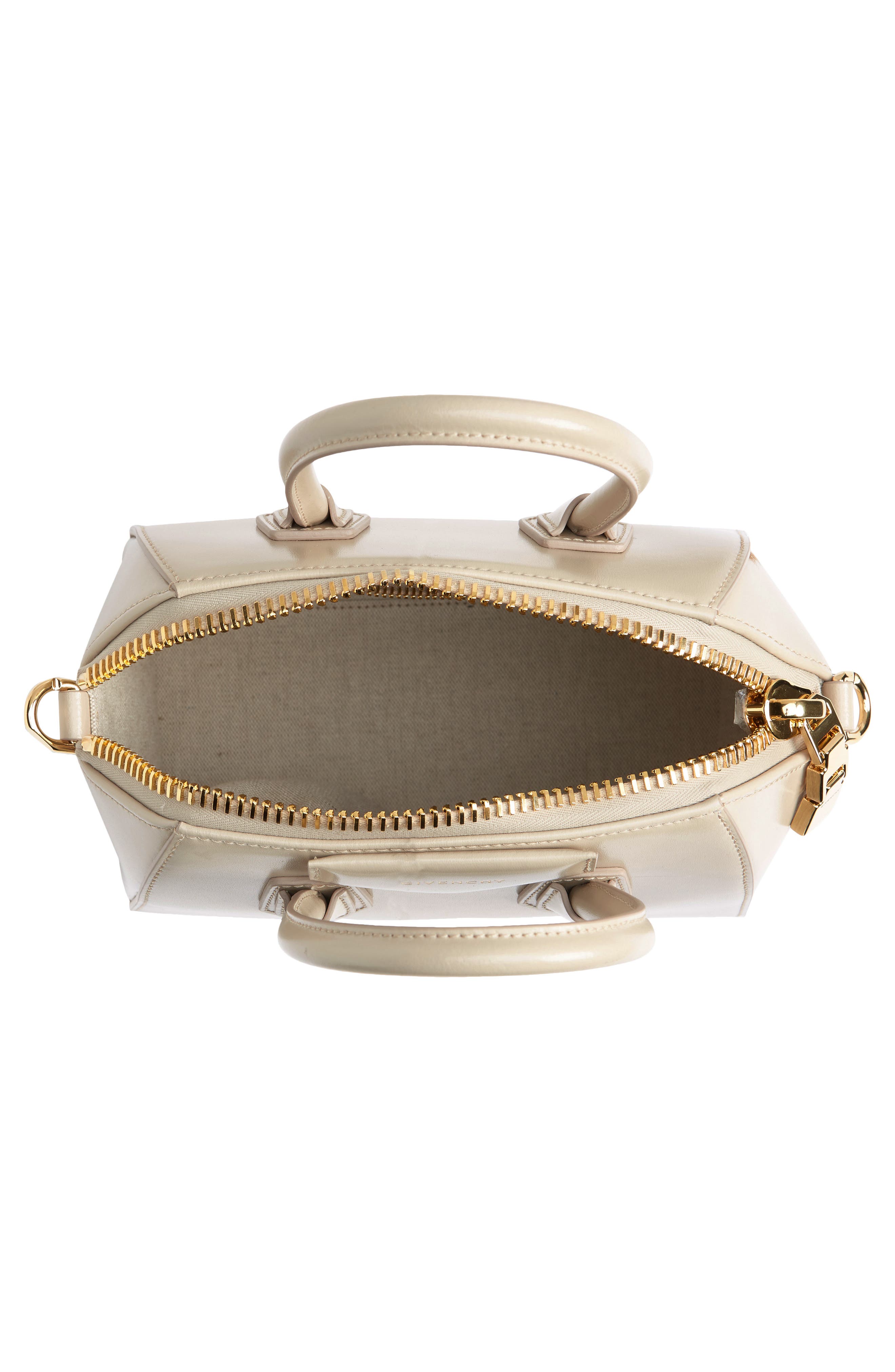 Givenchy Mini Antigona Leather Satchel, Alternate, color, 
