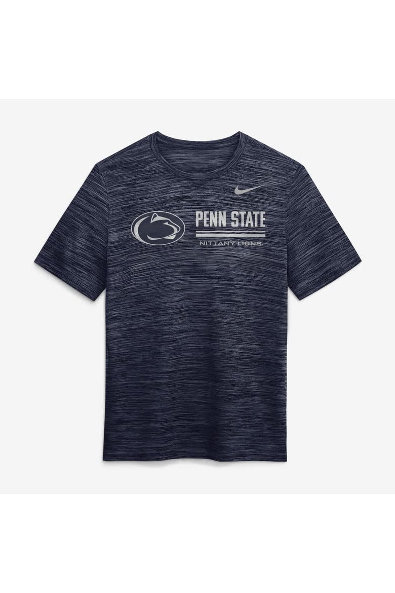 Men's Nike Navy Penn State Nittany Lions Sideline Velocity Dri-FIT T-Shirt, Alternate, color, Navy