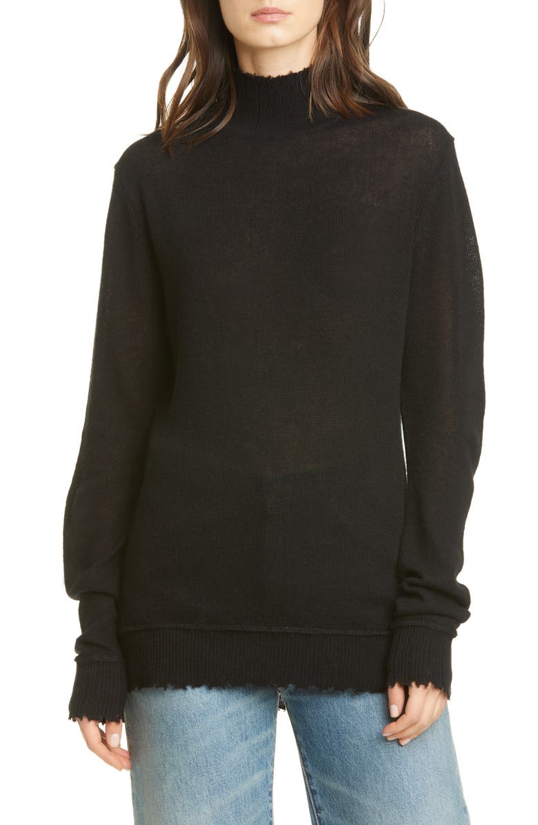 R13 Distressed Cashmere Sweater, Main, color, 