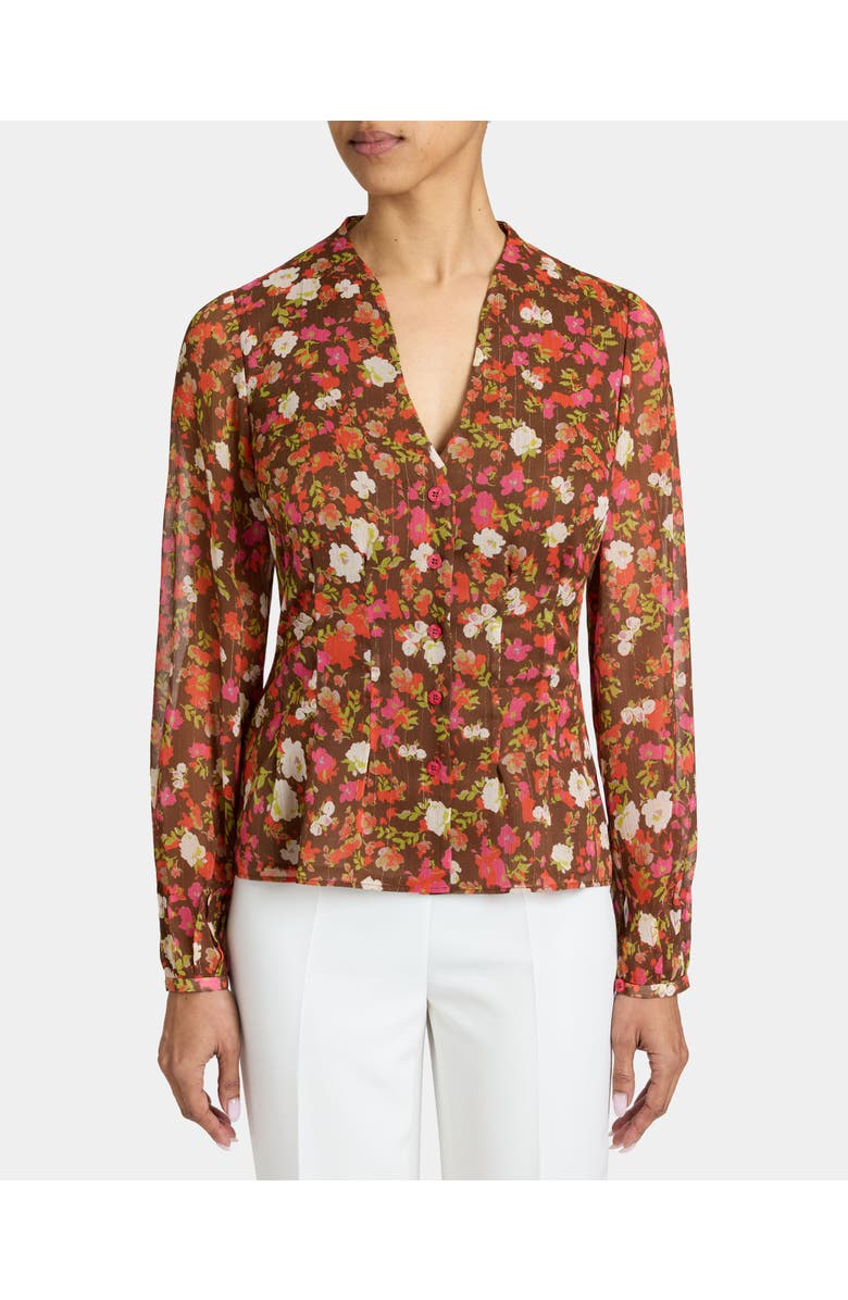 Santorelli WINNIE Long Sleeve Buttoned Blouse, Main, color,