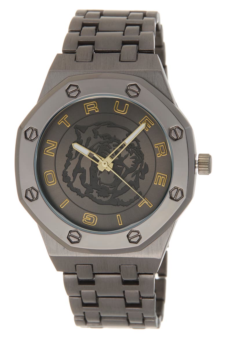 Tiger Bracelet Watch, 42mm, Main, color, BLACK