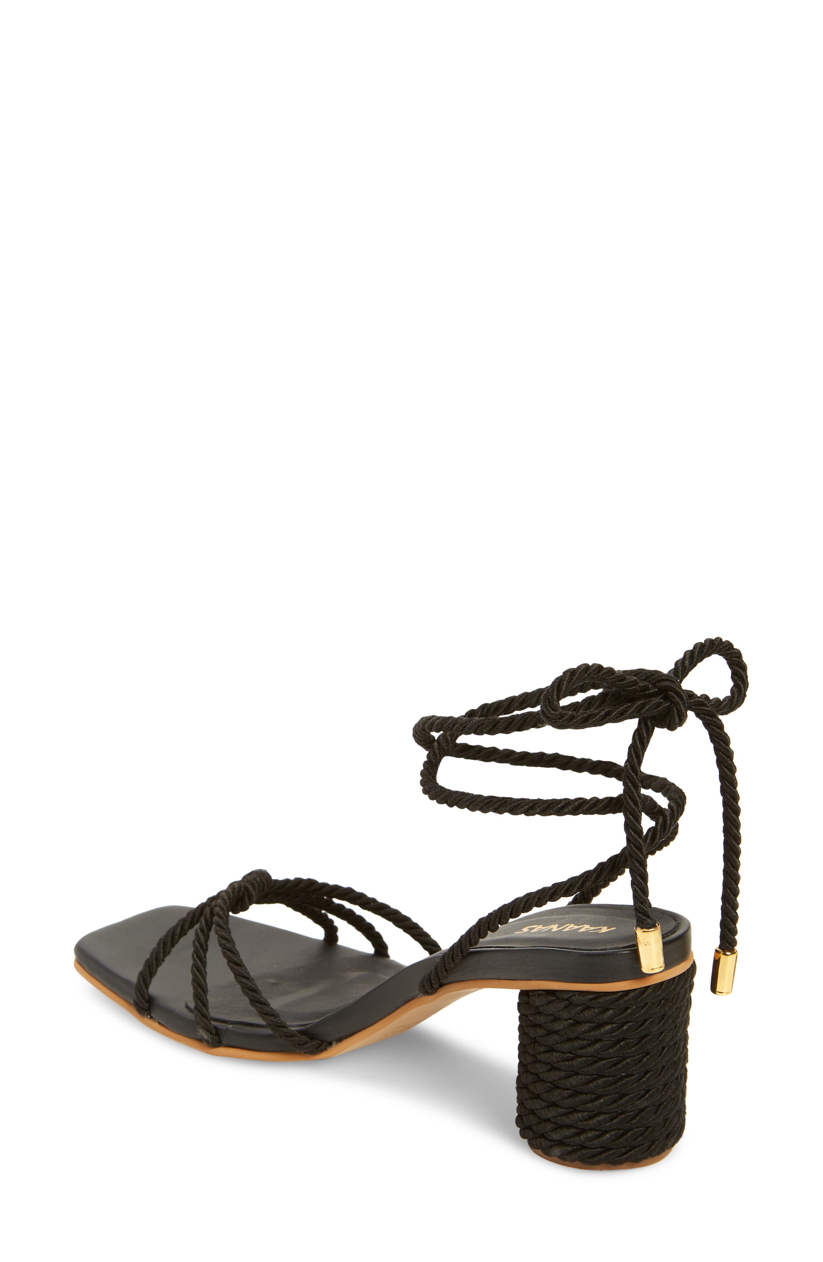 Kaanas Frida Ankle Wrap Sandal, Alternate, color, 