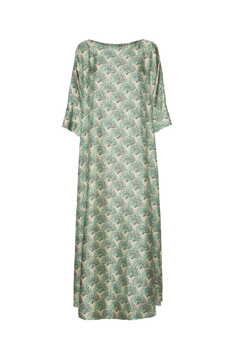 La DoubleJ Muumuu Dress Round Neck Fans Menta, Alternate, color, Fans Menta