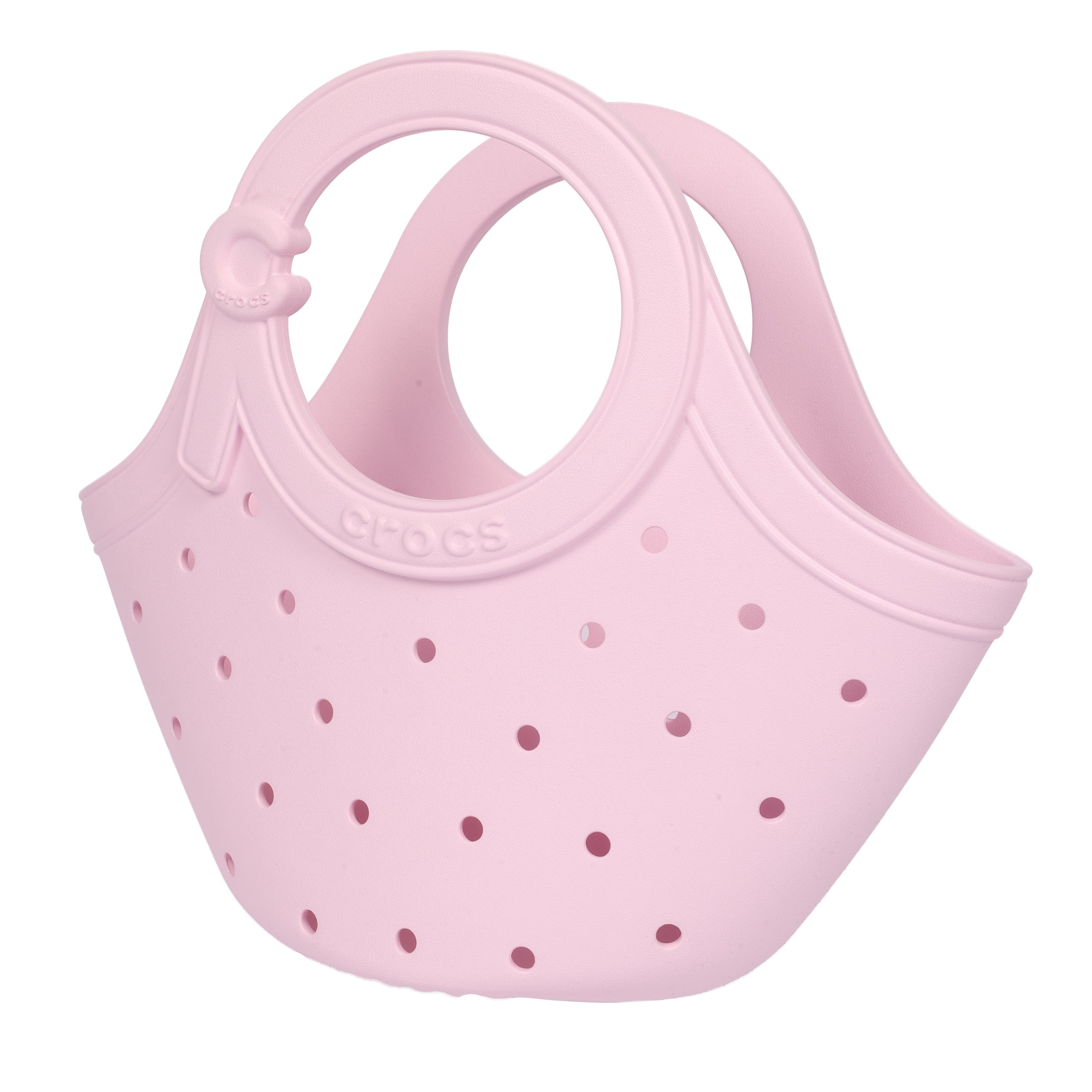 Medium EVA Tote Bag with Round Handle & Soft Touch Buckle, Alternate, color, PINK MILK