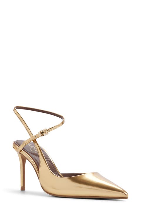 Kymmberly Ankle Strap Pointed Toe Pump (Women)