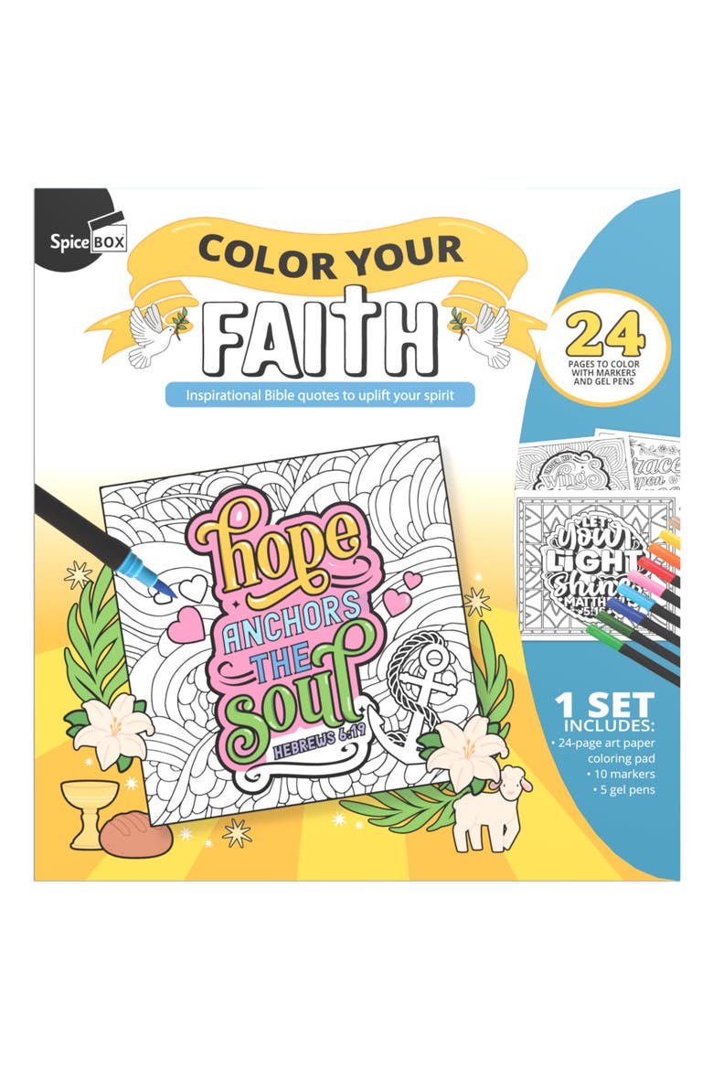 24 Page Coloring Pad, Alternate, color, Multicolored