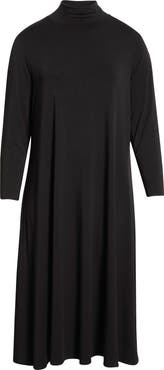 Eileen Fisher Long Sleeve Jersey Maxi Dress