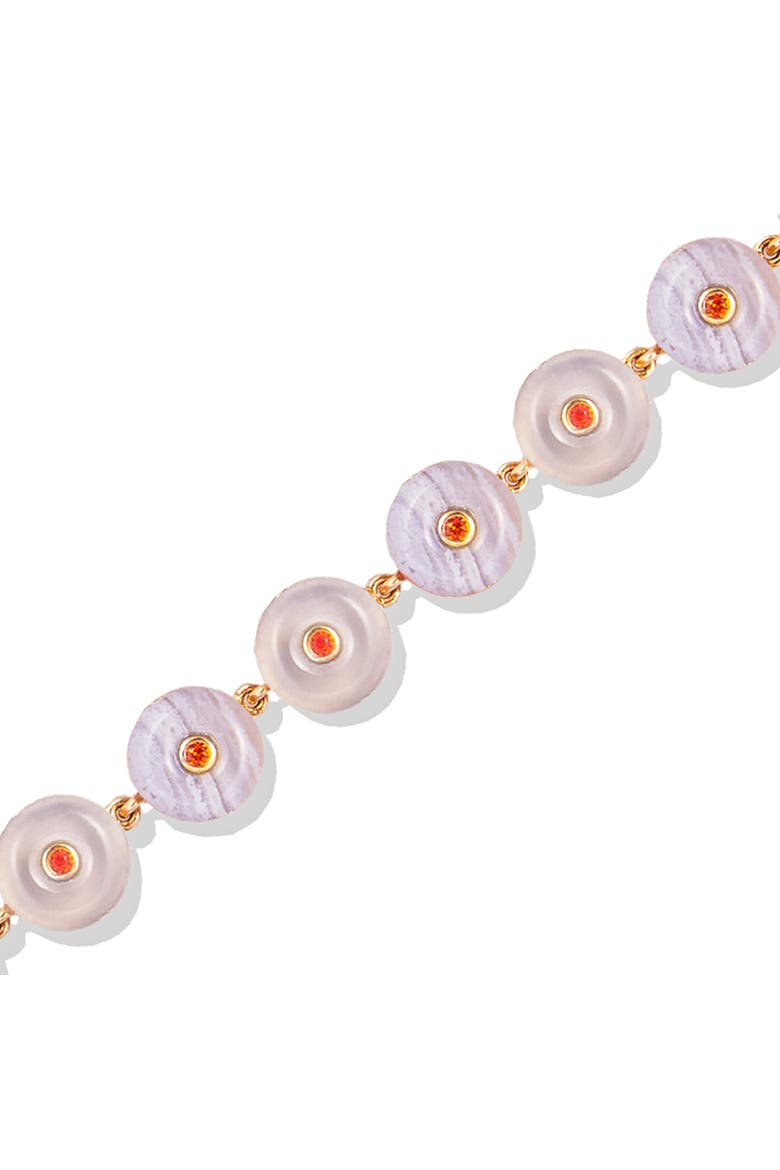 Evolve Stone Inlay Bracelet, Alternate, color, Purple- Gold